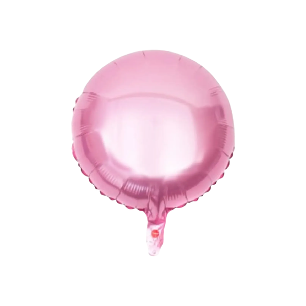 BALAO METAL. REDONDO ROSA BB 45CM DAFESTA