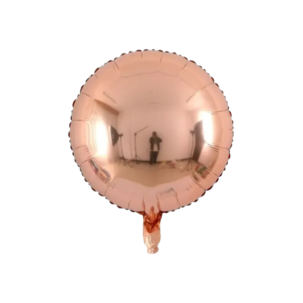 BALAO METAL. REDONDO ROSE 45CM DAFESTA