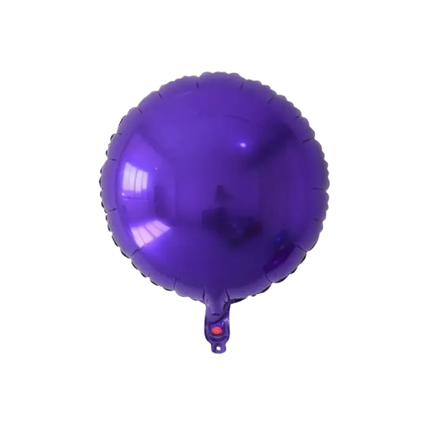 BALAO METAL. REDONDO ROXO 45CM DAFESTA