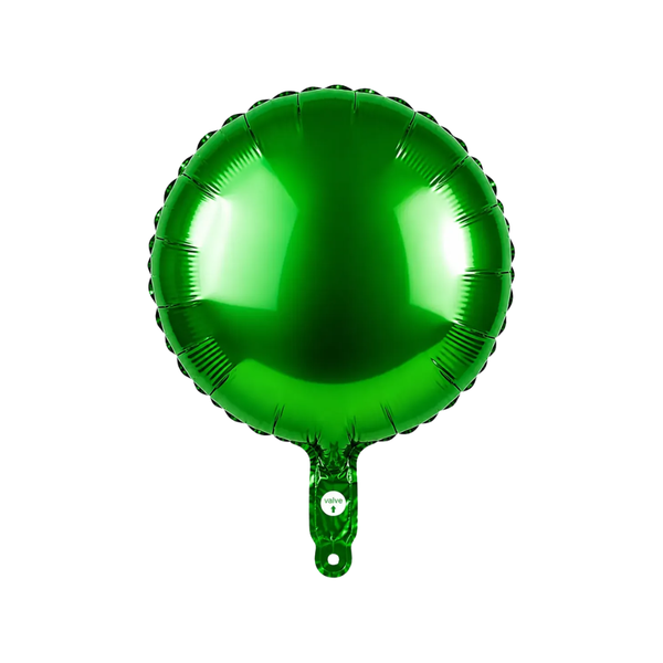BALAO METAL. REDONDO VERDE 45CM DAFESTA