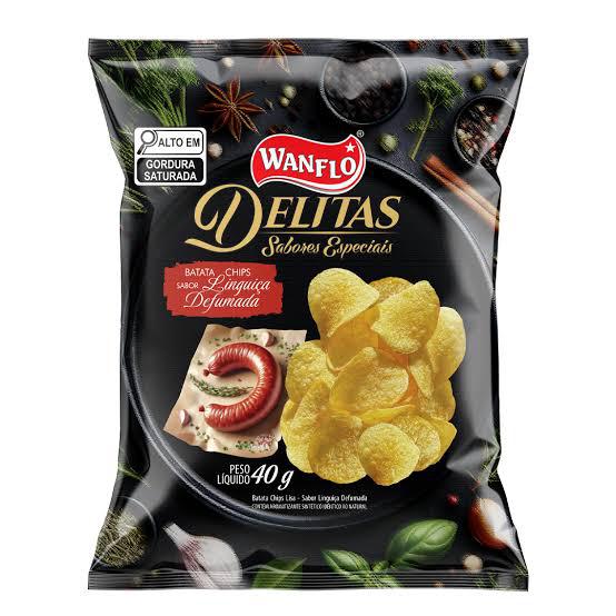 BATATA DELITAS WANFLO LINGUIÇA DEFUMADA 40G