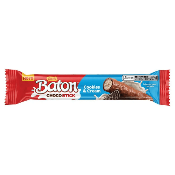 BATON CHOCOSTICK COOKIES E CREAM 26G GAROTO