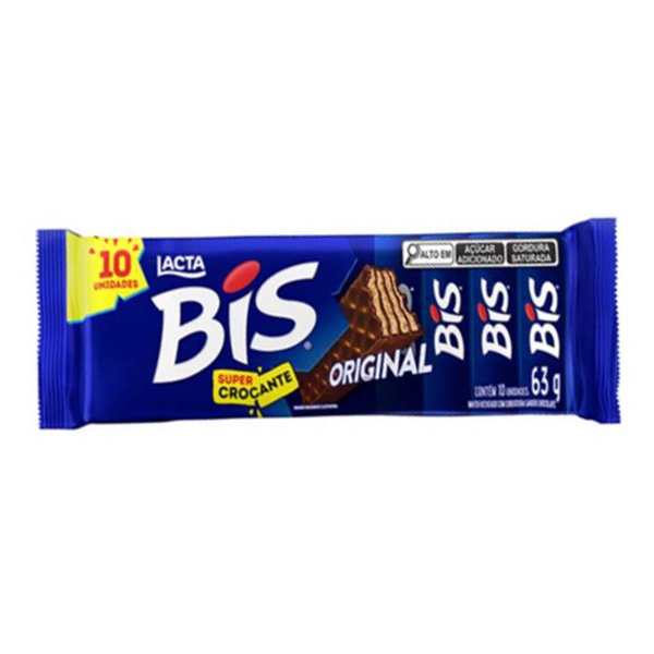 BIS LACTA AO LEITE C/10 UND 63G