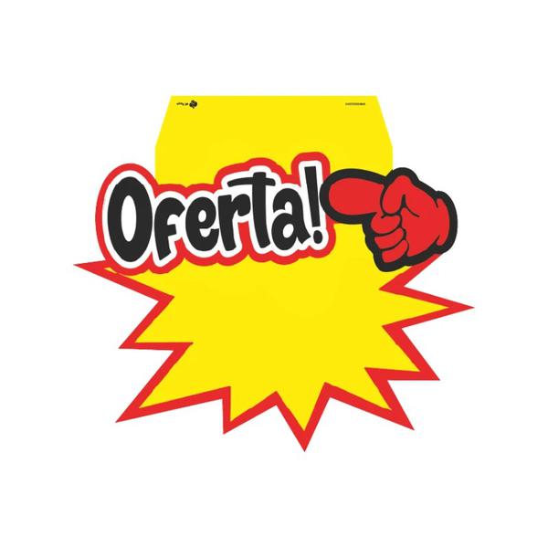 CARTAZ SPLASH OFERTA PRETO 12CMX11CM C/10UN NC TOY