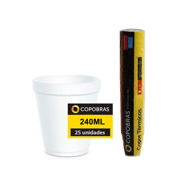 CCT-240 COPO EPS TERMICO 240ML C/25UN COPOBRAS