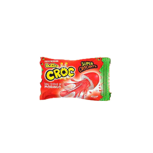 CHICLE CROC MORANGO AZEDINHO 4,3G RICLAN