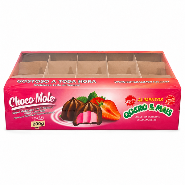 CHOCOMOLE MORANGO D'CROKS 200G QUERO S.MAIS