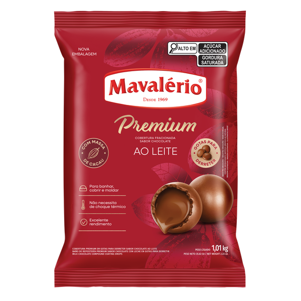 COB. PREMIUM GOTAS AO LEITE 1010KG MAVALERIO