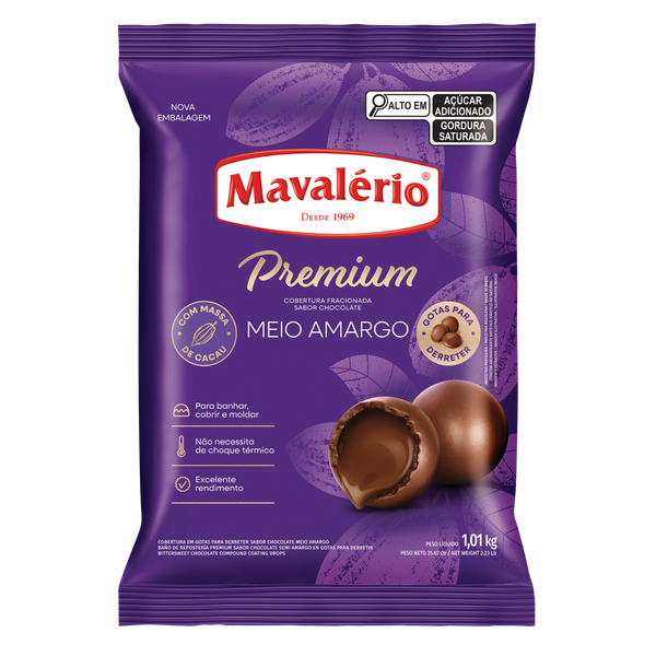 COB. PREMIUM GOTAS MEIO AMARGO 1010KG MAVALERIO
