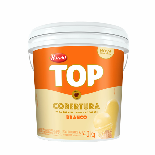 COBERTURA LIQUIDA TOP BRANCA HARALD 4KG