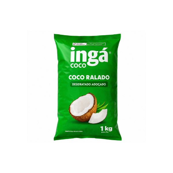 COCO RALADO ADOCADO 1KG INGACOCO