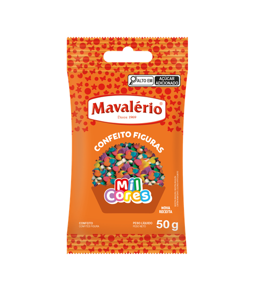 CONFEITO FIGURA CONFETE MAVALERIO 50G