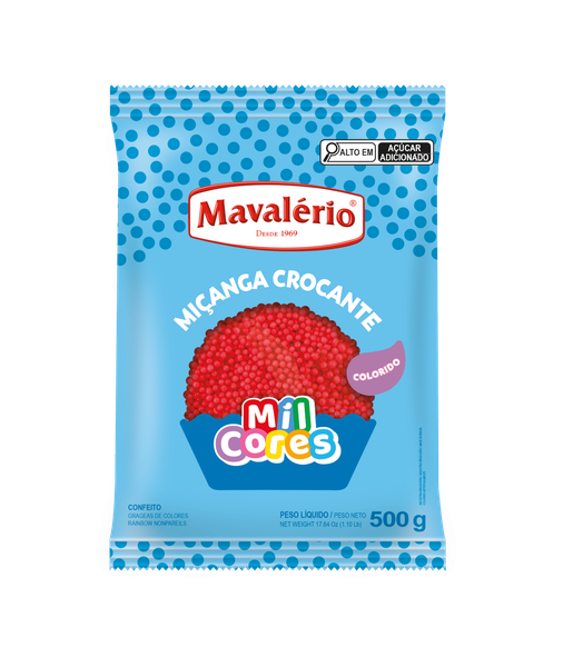 CONFEITO MICANGA VERMELHA N. 0 MAVALERIO 500G