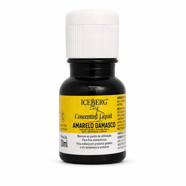 CORANTE LIQUIDO AMARELO DAMASCO CHEF 10ML ICEBERG
