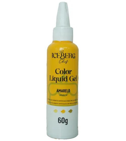 CORANTE LIQUIDO GEL AMARELO 60G ICEBERG