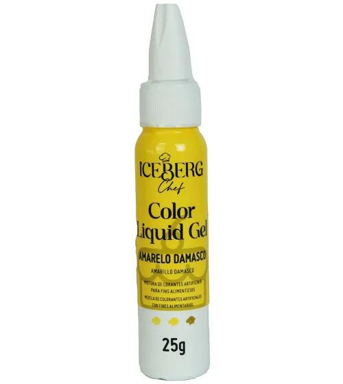 CORANTE LIQUIDO GEL AMARELO DAMASCO 25G ICEBERG
