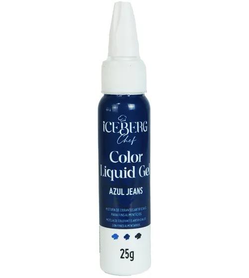 CORANTE LIQUIDO GEL AZUL JEANS 25G ICEBERG