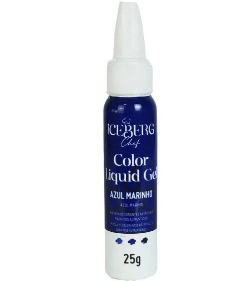 CORANTE LIQUIDO GEL AZUL MARINHO 25G ICEBERG