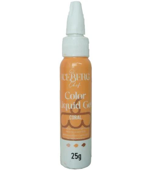 CORANTE LIQUIDO GEL CORAL 25G ICEBERG
