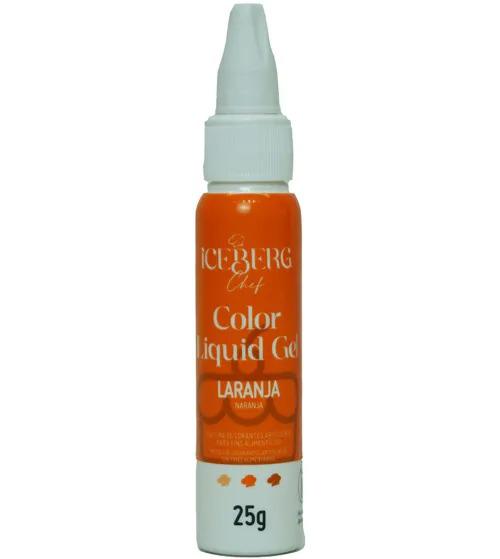 CORANTE LIQUIDO GEL LARANJA 25G ICEBERG