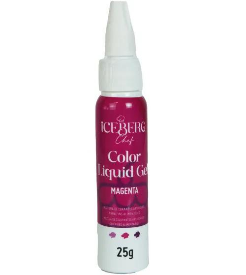 CORANTE LIQUIDO GEL MAGENTA 25G ICEBERG