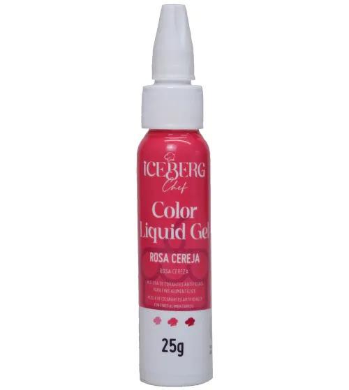 CORANTE LIQUIDO GEL ROSA CEREJA 25G ICEBERG
