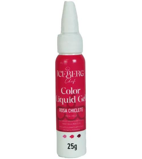 CORANTE LIQUIDO GEL ROSA CHICLETE 25G ICEBERG