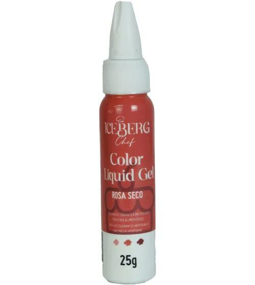 CORANTE LIQUIDO GEL ROSA SECO 25G ICEBERG