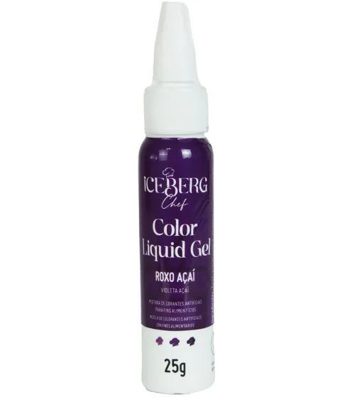 CORANTE LIQUIDO GEL ROXO AÇAI 25G ICEBERG