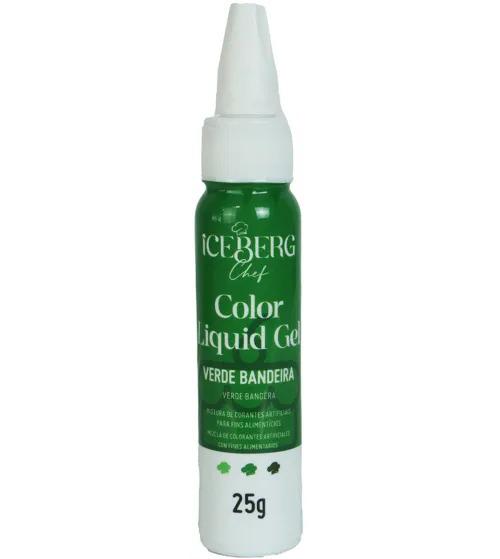 CORANTE LIQUIDO GEL VERDE BANDEIRA 25G ICEBERG