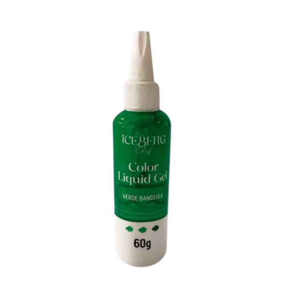 CORANTE LIQUIDO GEL VERDE BANDEIRA 60G ICEBERG