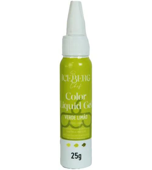 CORANTE LIQUIDO GEL VERDE LIMAO 25G ICEBERG