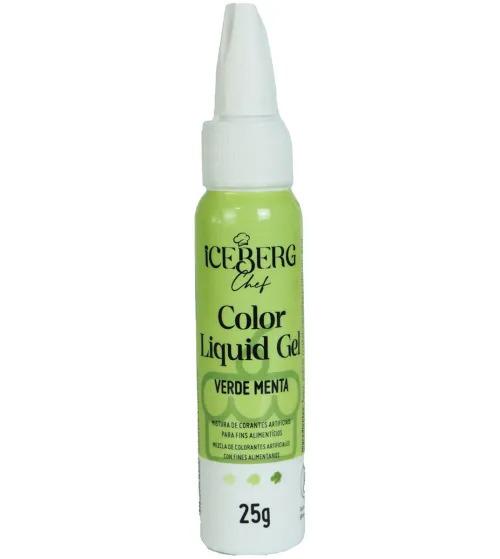 CORANTE LIQUIDO GEL VERDE MENTA 25G ICEBERG
