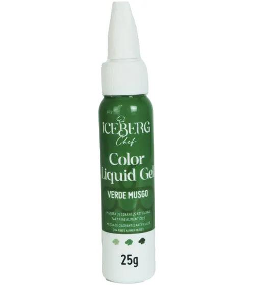 CORANTE LIQUIDO GEL VERDE MUSGO 25G ICEBERG