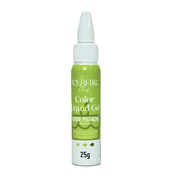 CORANTE LIQUIDO GEL VERDE PISTACHE 25G ICEBERG