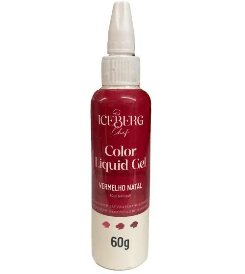 CORANTE LIQUIDO GEL VERMELHO NATAL 60G ICEBERG