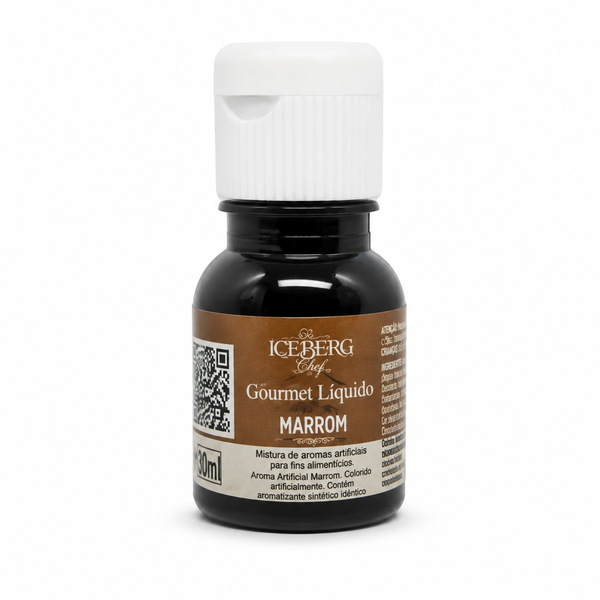 CORANTE LIQUIDO MARROM CHEF 10ML ICEBERG