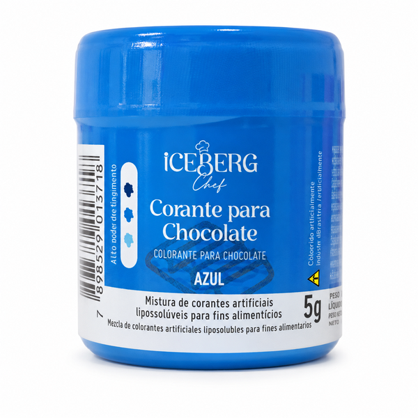CORANTE PARA CHOCOLATE AZUL 5G ICEBERG