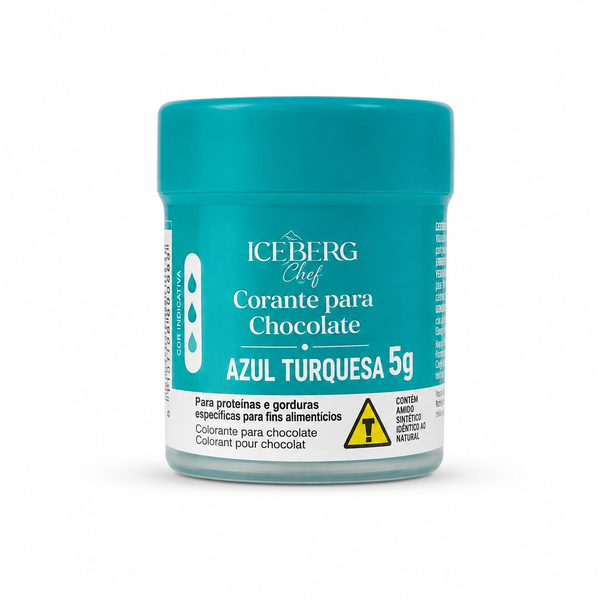 CORANTE PARA CHOCOLATE AZUL TURQUESA 5GX ICEBERG
