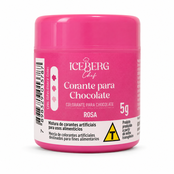 CORANTE PARA CHOCOLATE ROSA 5G ICEBERG