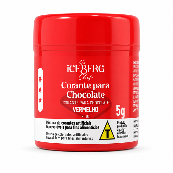 CORANTE PARA CHOCOLATE VERMELHO 5G ICEBERG