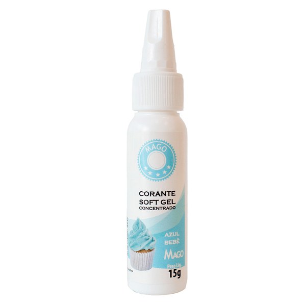 CORANTE SOFT GEL AZUL BEBE 15G MAGO