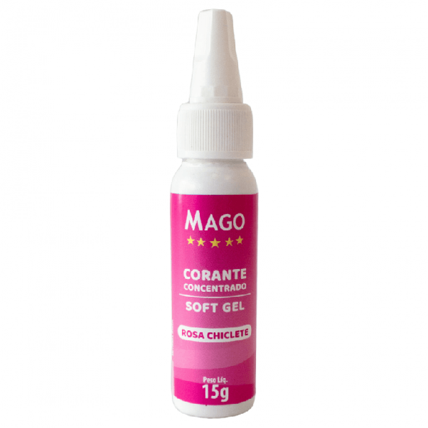 CORANTE SOFT GEL ROSA CHICLETE 15G MAGO