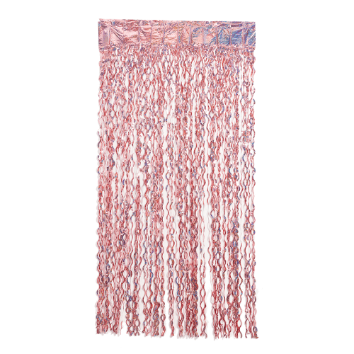 CORTINA HOLO. ESP. ROSE GOLD 1X2MT SILVER PLASTIC