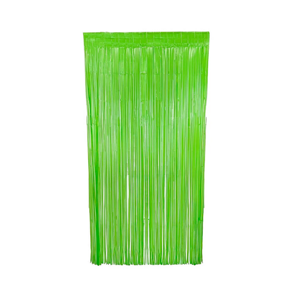 CORTINA NEON VERDE 1X2MT SILVER PLASTIC
