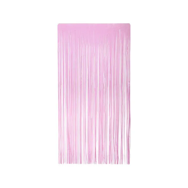 CORTINA QUAD. METAL. ROSA BEBE 1X2MT SILVER PLASTI