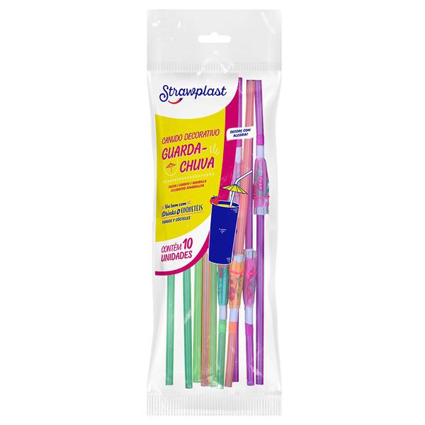 CS-233 CANUDO GUARDA-CHUVA C/10UN STRAWPLAST