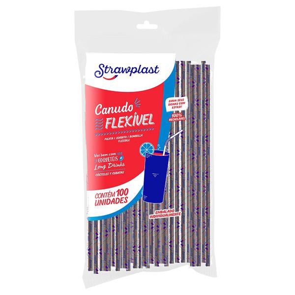 CS-313 CANUDOS FLEX SACHE 6MM PRETO PP C/100UN STR