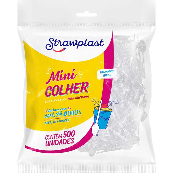 CSC-631 COLHER CAF/C/B CRISTAL C/500UN STRAWPLAST