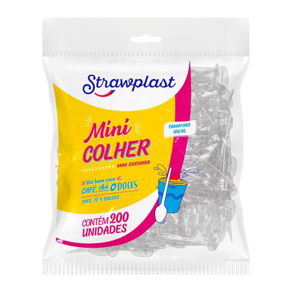 CSC-633 MINI COLHER CRISTAL C/200UN STRAWPLAST